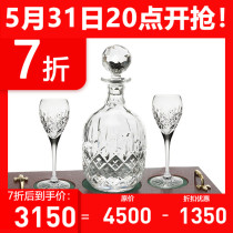 Royalscot UK handmade water crystal magnequin reticulated wine brandy crystal wine bottle 3 suits