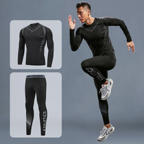 Thermal underwear mens autumn clothes and trousers quick-drying autumn and winter couple Womens thin non-trace tight bottoming sports suit