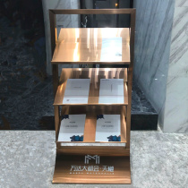 Sales Department Data Frame Real Estate Vertical Floor Floor Data Frame Rose Gold Newspaper Rack Magazine Rack House Magazine Rack