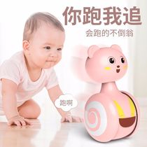 Baby Hand Grip Tumbler Toy 0-1 Year Old Newborn Baby Light Rocking Bell Male Girl Fun Puzzle Toy