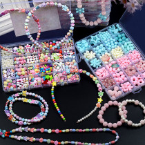 Childrens toy acrylic Childrens Beads Toy Diy Handmade Girl to wear necklace with necklace bracelet
