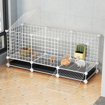 Rabbit Cage Home Anti-Spray Urine New House Rabbit Nest Great Supplies Pet Indoor Rabbit Cage Clear Dung with toilet