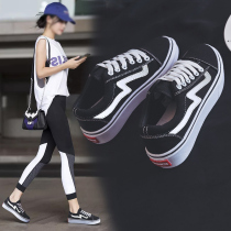 2022 Spring new sails shoes womens shoes Han version 100 hitch black cloth shoes casual ulzzang small whiteboard shoes