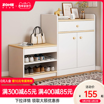 Simple Shoe Cabinet Shoe Rack Home Small Doorway Door Indoor Nice Looking Bedroom Containing Brief Anti Dust Mesh Red Shoe Cabinet