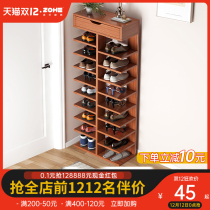 Shoe rack simple household door space saving multi-layer shelf economical storage rack open mini shoe cabinet