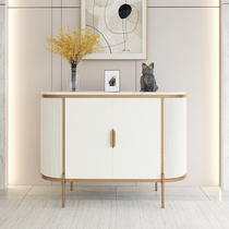 Light luxury entrance entrance hall cabinet modern simple 1 2m white marble small shoe cabinet restaurant sideboard
