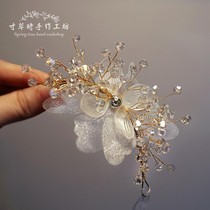 High-grade crystal bride wrist flower beautiful wedding bridesmaid group hand flower wedding dress accessories groom groom best man corsage