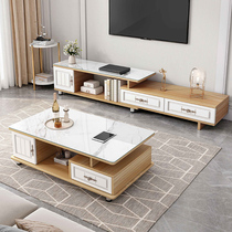 TV cabinet tea table combination set simple modern small apartment living room bedroom TV cabinet master bedroom wall cabinet