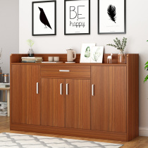 Shoe cabinet home entrance storage multi-layer multi-functional solid wood color saving space balcony locker large-capacity shoe rack
