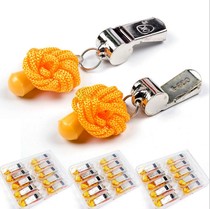  Factory direct sales Lei Yin referee metal whistle Stainless steel big OK copper whistle for basketball and football game training