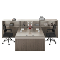 Staff station Desk Chair Composition Modern minimalist Double 46 Screen Screen Partition Cassette Finance Desk Office