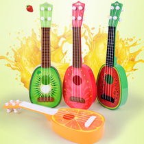Creative childrens fruit guitar toy ukulele simulation small guitar instrument toy wholesale stall hot sale