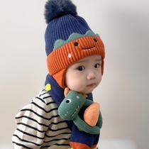 Baby hat fall winter cute baby wool hat scarf set winter boys and girls hat warm children's hood