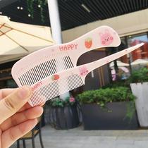 2 sets of baby cartoon animal plastic comb students flat comb pick and comb children tie hair small and easy to carry