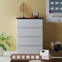 Alice plastic drawer storage cabinet Storage finishing cabinet Household multi-layer thickened Alice five-bucket storage box
