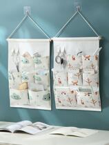 Wall door rear storage bag hanging bag wall hanging wall hanging artifact small cloth bag bedside shelf mobile phone storage bag