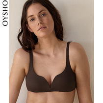 Oysho V-neck halter casual beach split bikini swimsuit top 30704301831