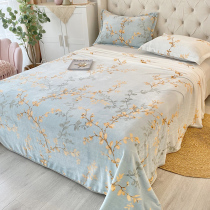 Milk flannel sheets One piece winter warm coral velvet bedspread ins Wind blanket double-sided velvet padded sheet