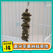 Rabbit molars skewers Chinchilla teeth apple branches grass cake rabbit Dutch pig full 18