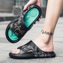 Slippers men outside wearing summer 2022 new ins Chains anti-slip and abrasion resistant beach mesh red coconut stomach-proof drag