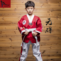 Taekwondo clothing children summer long sleeve men and women taekwondo clothing taekwondo summer training suit
