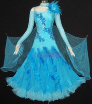Competition Morden Dance Dress Rehearsal For Ballroom Dancing Big Swing Dress New Suit Dress With Dress National Mark Dance Dress