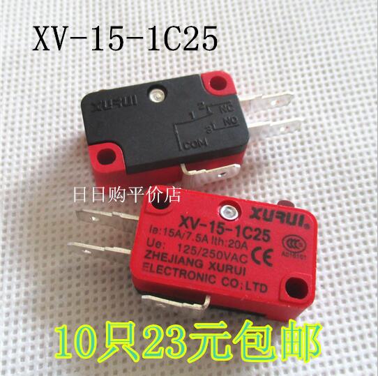 Genuine XURUI microswitch xv-15-1c25 button switch 15A high current silver point 10
