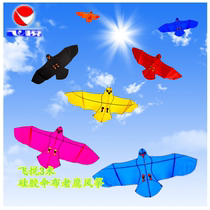 Feiyue breeze kite 3 meters silicone umbrella cloth front pole color black eagle adult Kevlar 3 lift