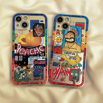 Sonun Electroplated Silver Zombie Uncle Applicable Apple 13promax Mobile Phone Shell Women's iphone12 Silicone Anti-fall xs Couple Cute 11 New xr Cartoon 7 8pl