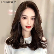 Wig Womens long hair Natural full head cover type full real hair Short hair Lace wig set in large waves long curly hair