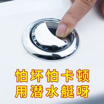 Toilet button double press universal flush button button toilet tank accessories press flush switch round