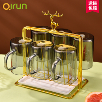 Tea cup water set light luxury home living room simple modern Cup Cup Cup set glass water cup kettle set