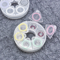 Contact lens box ins girl simple portable multi-pack multi-box storage companion box Eye-shaped contact lens box