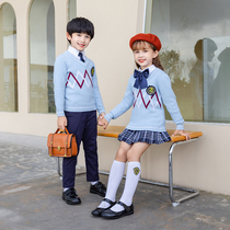 Kindergarten yuan fu British college wind suit primary and secondary school uniforms chun qiu kuan three-piece suit children men class uniform