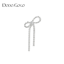 Butterfly Knot Ear Bone Clip Woman Without Earthy Hole Advanced Sensation Lukewarm Wind Streaming Suear Pendant Super Fairy Water Drill Earrings Sweet and Cool Ear