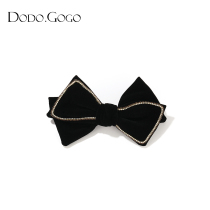 Hair card female headdress retro French clip fixed hair bow hairclip back head Net red 2021 New