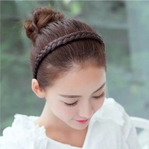 Wig braid headband anti-slip toothed headband Korean version hairpin hair ornament headdress wide-brimmed braided hair band hairpin