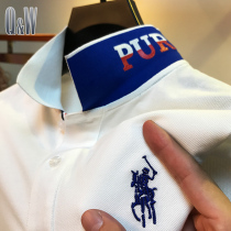 Paul polo shirt mens short-sleeved summer thin section tide brand half-sleeved t-shirt men lapel 2021 new embroidery red blood