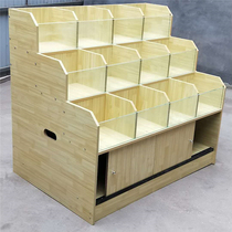 Supermarket rice warehouse rice noodle shelf rice grain bucket rice noodle cabinet grain cabinet dried fruit bulk container grain shelf