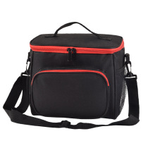 Qi Di oblique cross Oxford cloth insulation bag Lunch bag Travel thickened lunch box bag Picnic bag Student lunch bag