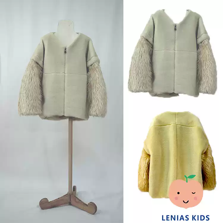 lenias LN家日本folk made22AW 时髦厚款保暖毛茸茸外套