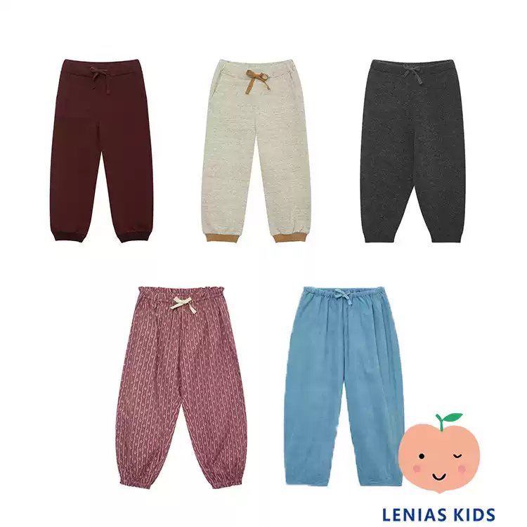 lenias LN家Caramel22AW秋冬 柔软百搭针织裤休闲裤
