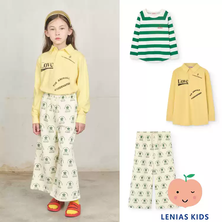 Lenias LN家 西班牙 TAO25SS春夏小清新长袖T+印花休闲裤