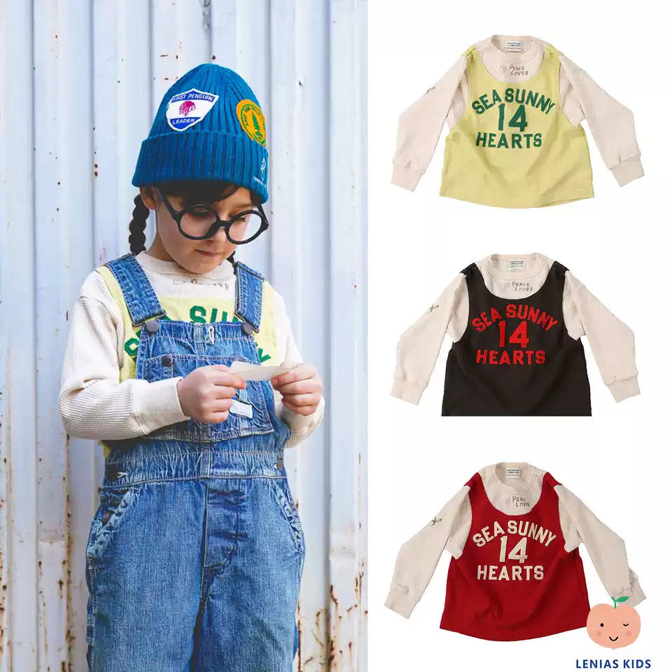 Lenias LN家 Denim Dungaree26aw秋冬 字母拼接格纹 休闲卫衣