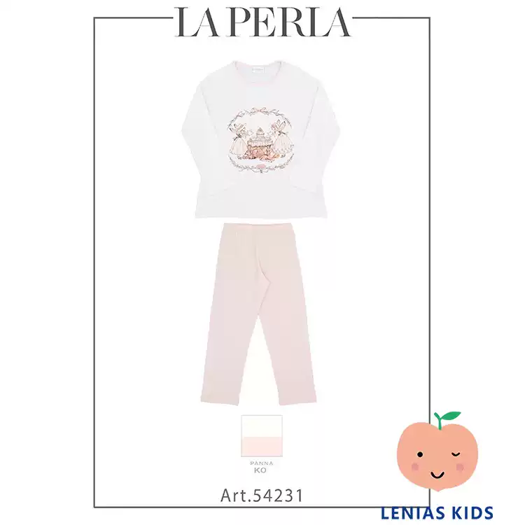 lenias LN家 LA PERLA23SS春夏 女童可爱甜美睡衣套装