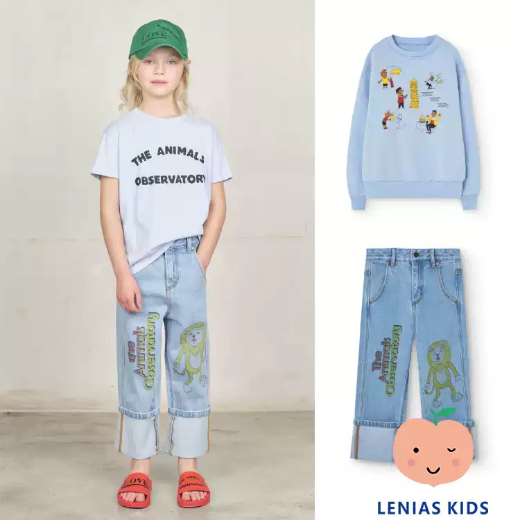 Lenias LN家 西班牙 TAO25SS春夏 可爱卡通卫衣+牛仔裤