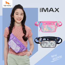 tigerfamily waist bag women's messenger bag children's sports leisure light chest bag men's cute foreign style small satchel