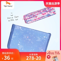 tigerfamily Childrens pencil bag Male primary school students large capacity stationery box Multi-function pencil box Cute female
