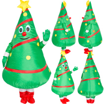 Christmas performance costume funny cartoon doll Santa Claus snowman props costume Christmas tree inflatable clothes