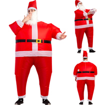 Christmas funny parent-child Cartoon Doll costume Santa Claus dress up props Santa Claus inflatable clothes